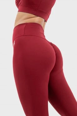 Joey Womens Evoke Scrunch Leggings - Red