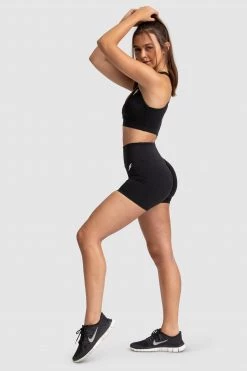 Joey Evoke Scrunch Shorts - Black Womens