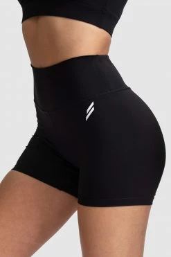 Joey Evoke Scrunch Shorts - Black Womens