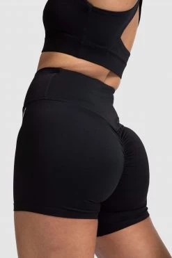 Joey Evoke Scrunch Shorts - Black Womens