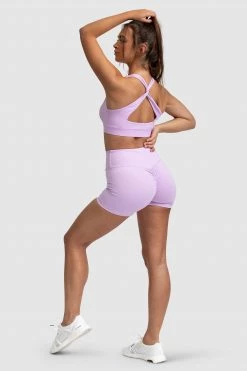 Joey Womens Evoke Scrunch Shorts - Lilac