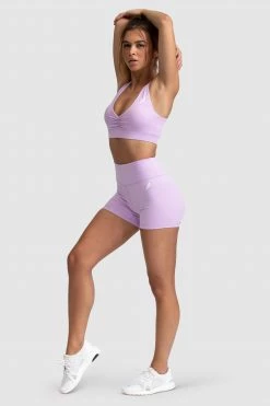 Joey Womens Evoke Scrunch Shorts - Lilac