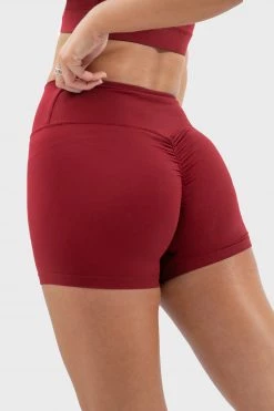 Joey Evoke Scrunch Shorts - Red