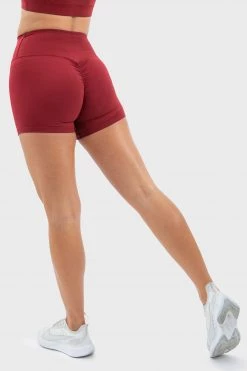 Joey Evoke Scrunch Shorts - Red