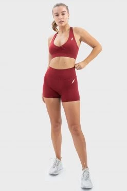 Joey Evoke Scrunch Shorts - Red