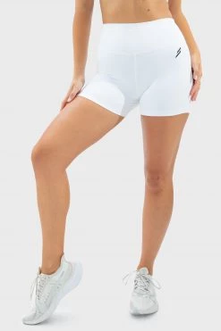 Joey Evoke Scrunch Shorts - White Womens