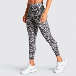Female Outlet Excel+ Leggings - Black Cheetah Womens