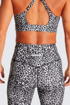 Female Outlet Excel+ Leggings - Black Cheetah Womens