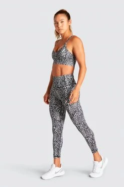 Female Outlet Excel+ Leggings - Black Cheetah Womens
