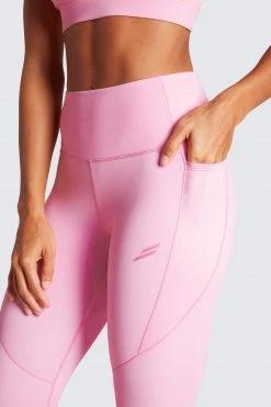 Female Outlet Excel+ Leggings - Candy Pink Womens