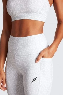 Female Outlet Excel+ Leggings - Grey Cheetah Womens