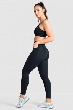 Tracy Excel+ Leggings - Jet Black Womens