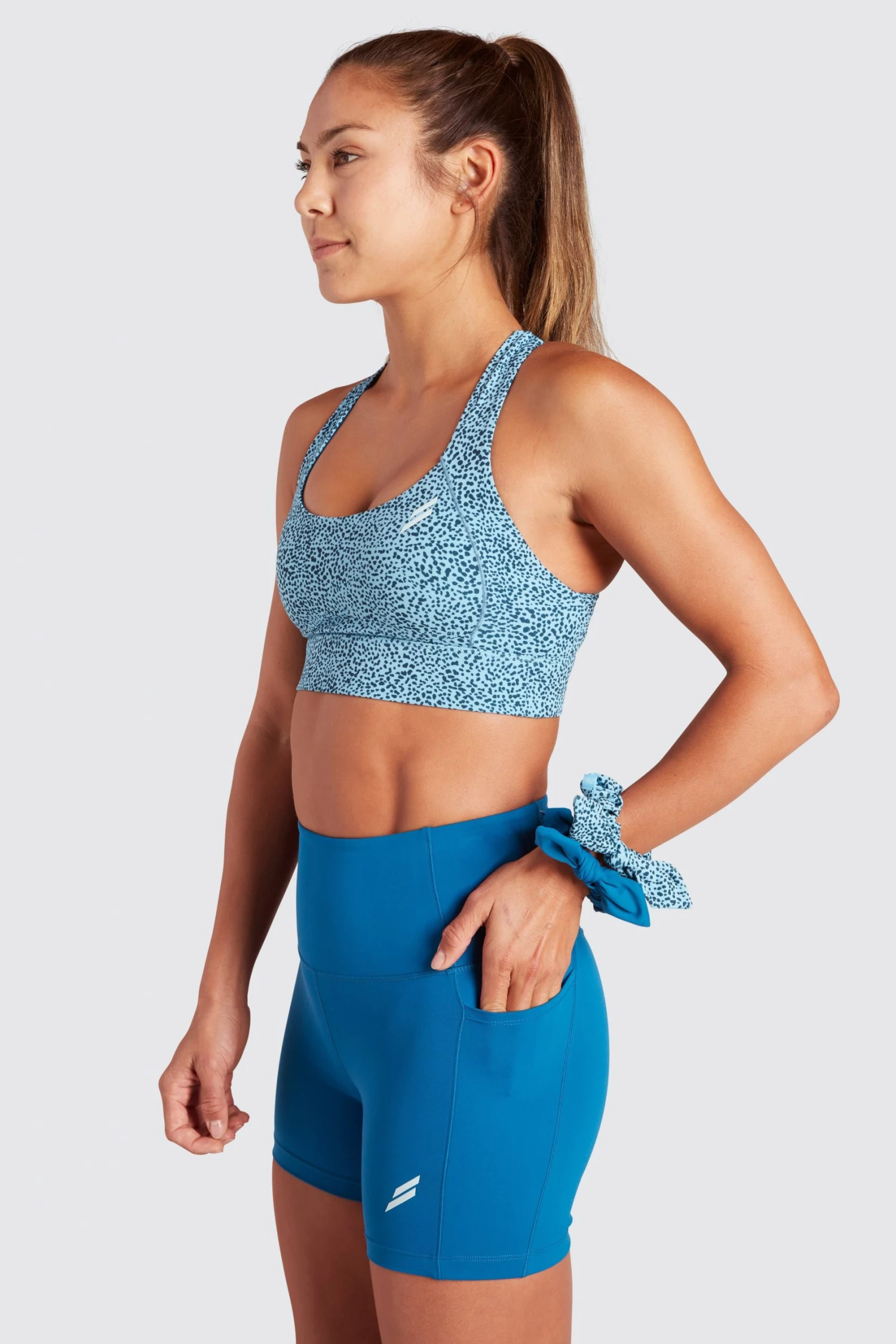 Female Outlet Excel+ Scrunchies - 2PK Ocean Blue/Ocean Speckle Womens