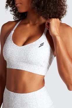 Tracy Womens Excel+ Sculpt Crop - Grey Cheetah