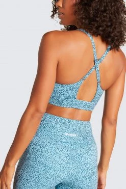 Tracy Excel+ Sculpt Crop - Ocean Speckle Womens