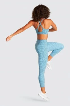 Tracy Excel+ Sculpt Crop - Ocean Speckle Womens