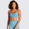 Tracy Excel+ Sculpt Crop - Ocean Speckle Womens