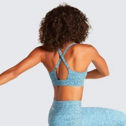 Tracy Excel+ Sculpt Crop - Ocean Speckle Womens