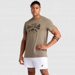 Darren Mens Fight Club Regular Fit Tee - Olive