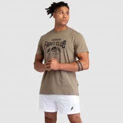 Darren Mens Fight Club Regular Fit Tee - Olive