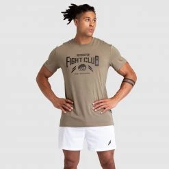 Darren Mens Fight Club Regular Fit Tee - Olive