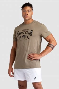 Darren Mens Fight Club Regular Fit Tee - Olive