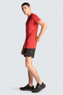 Male Outlet Focus Seamless Tee - Red