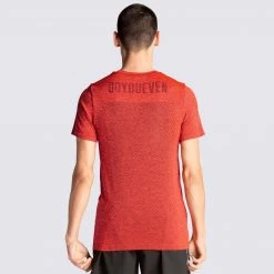 Male Outlet Focus Seamless Tee - Red