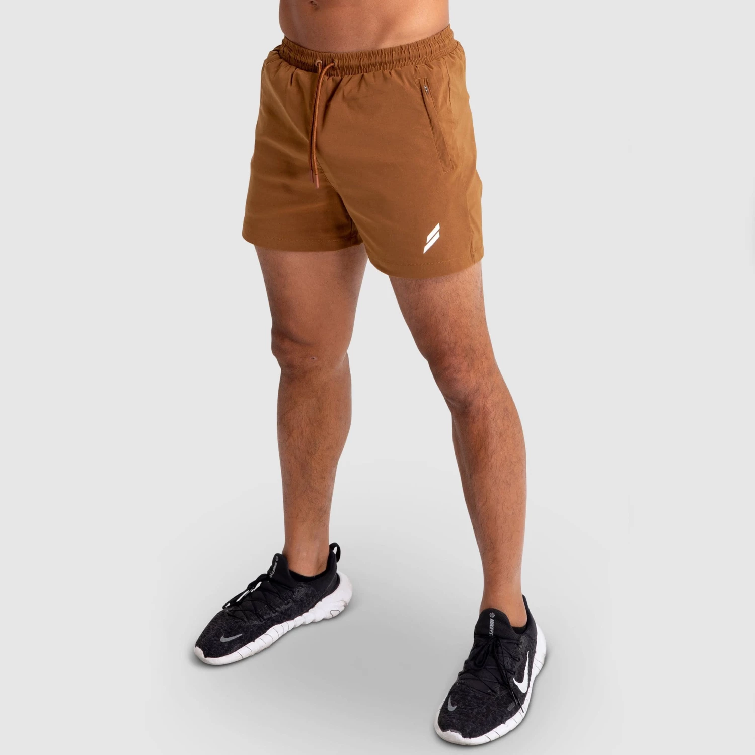Aivory Mens Genesis Athletic Shorts V2 - Dark Brown