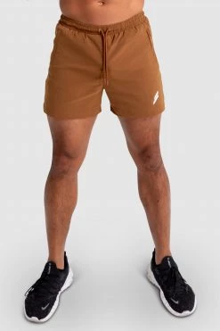Aivory Mens Genesis Athletic Shorts V2 - Dark Brown