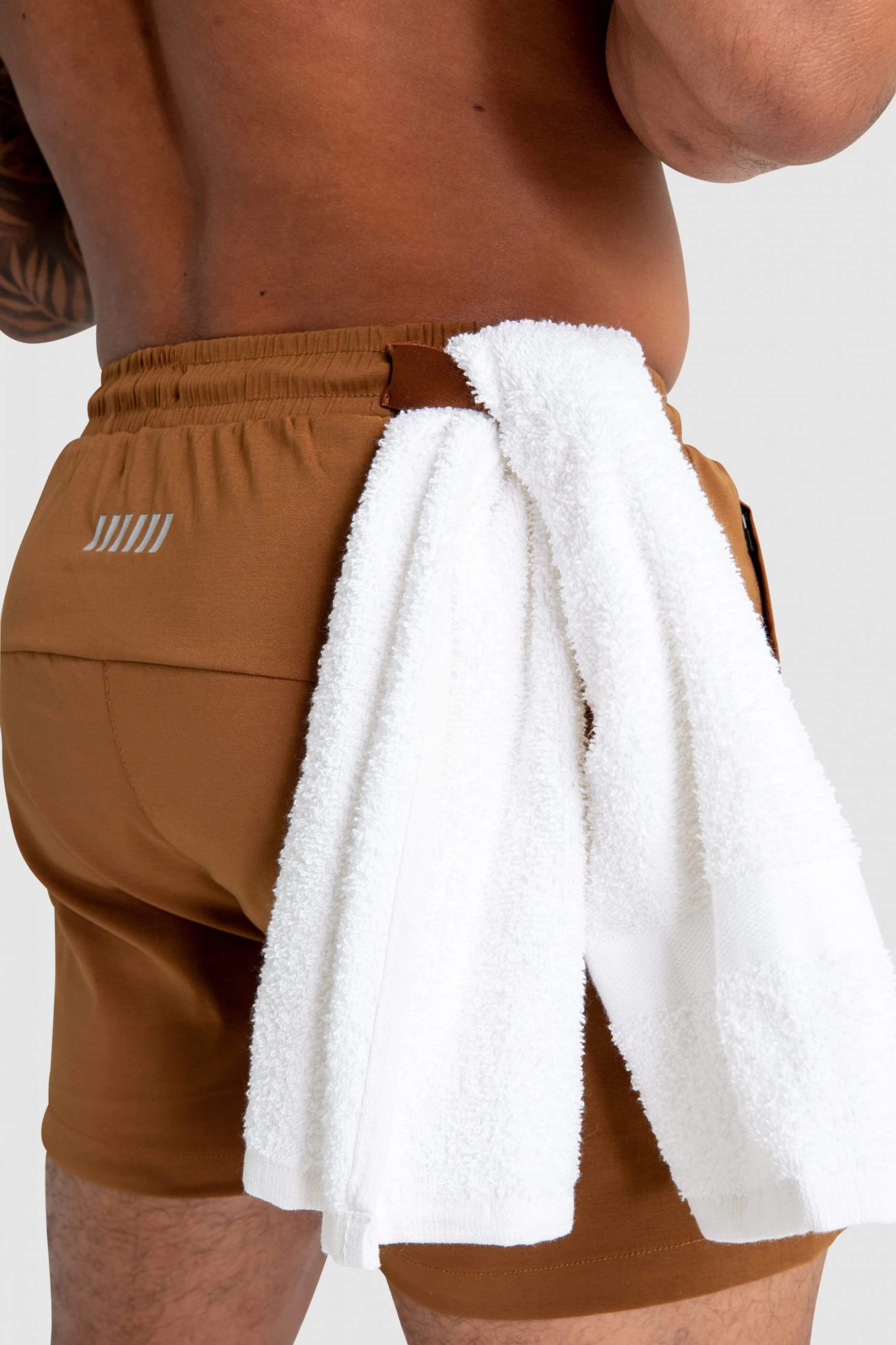 Aivory Mens Genesis Athletic Shorts V2 - Dark Brown