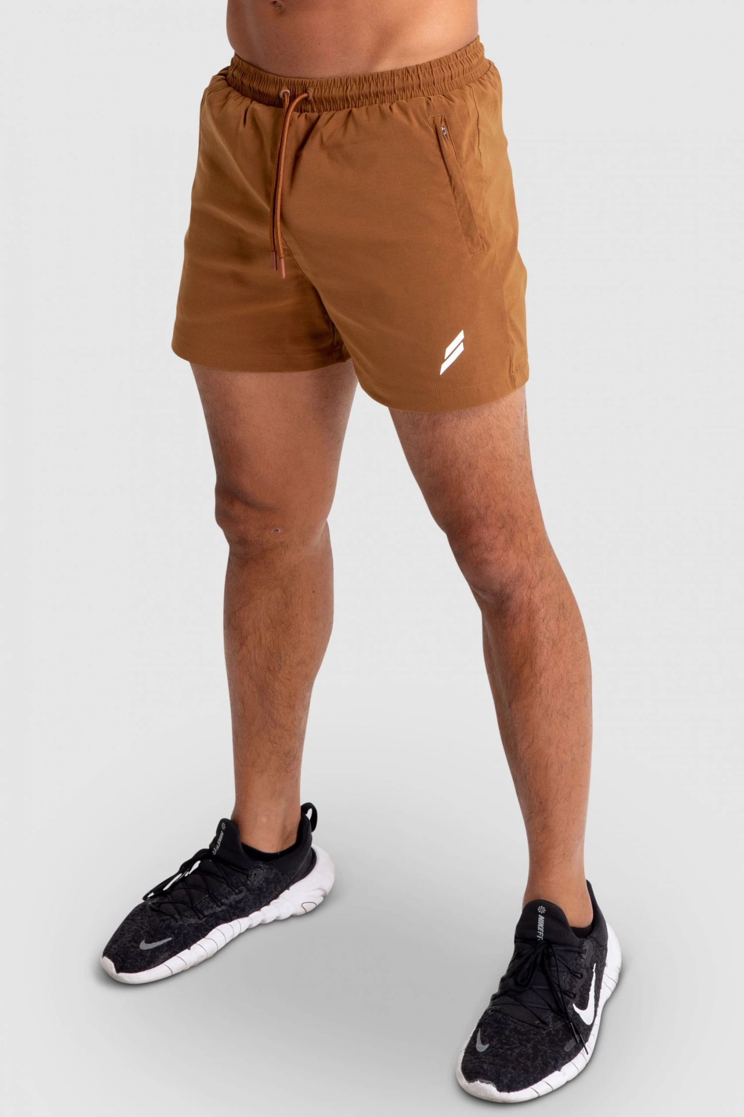Aivory Mens Genesis Athletic Shorts V2 - Dark Brown