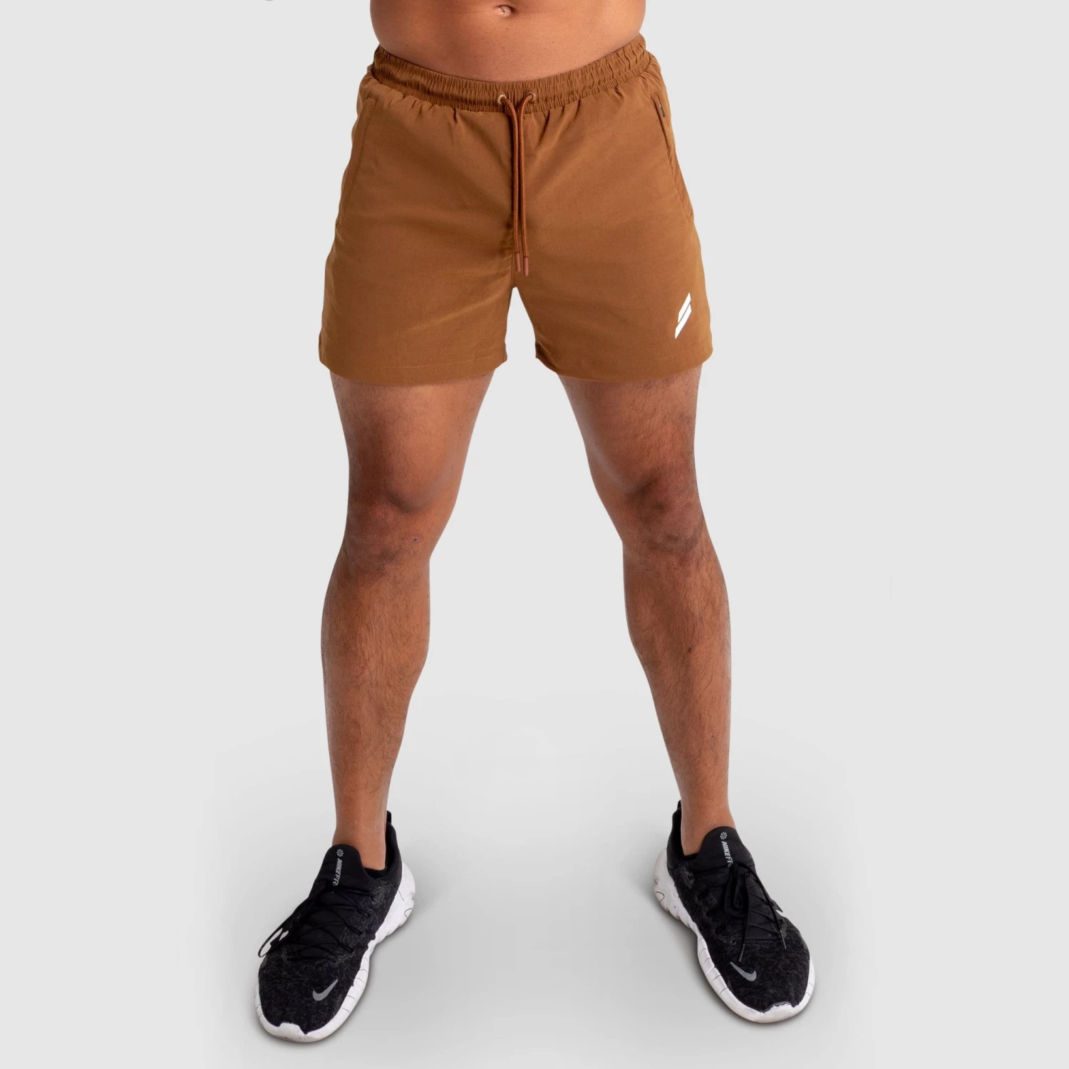Aivory Mens Genesis Athletic Shorts V2 - Dark Brown