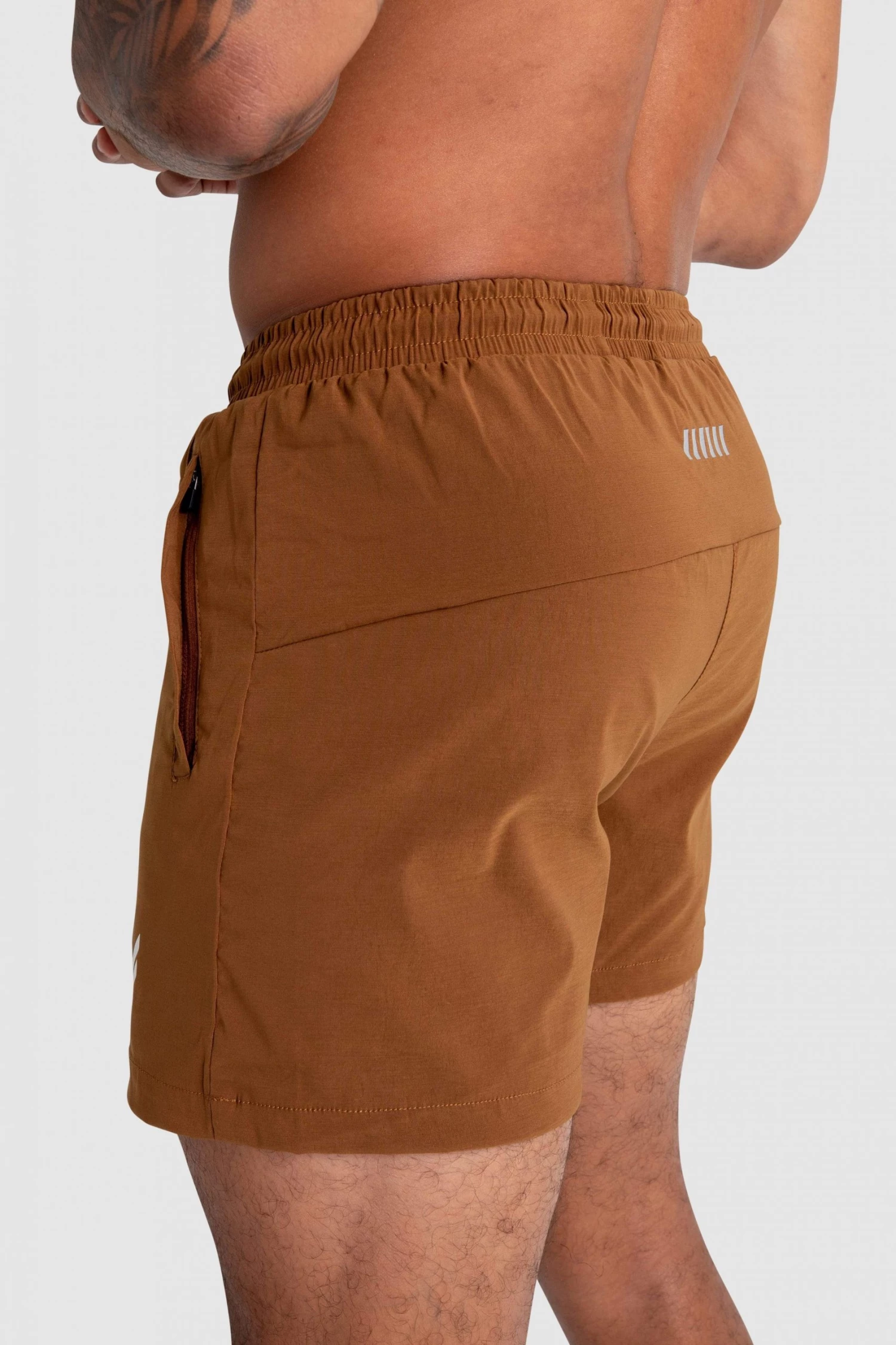 Aivory Mens Genesis Athletic Shorts V2 - Dark Brown