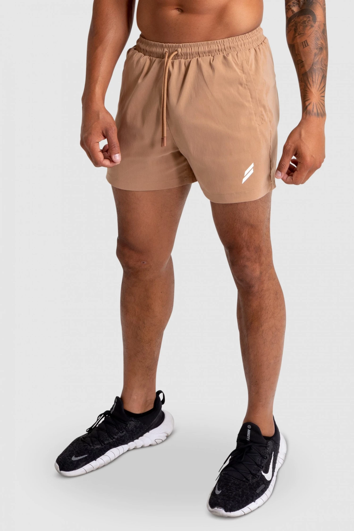 Aivory Mens Genesis Athletic Shorts V2 - Light Brown