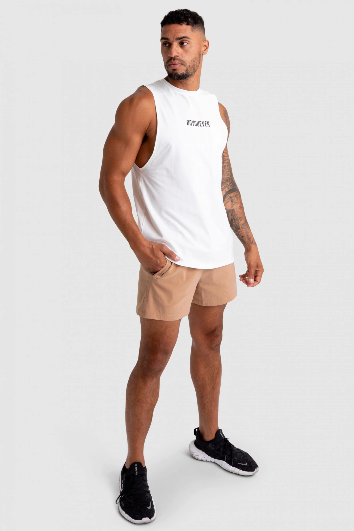 Aivory Mens Genesis Athletic Shorts V2 - Light Brown