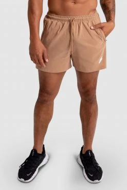 Aivory Mens Genesis Athletic Shorts V2 - Light Brown