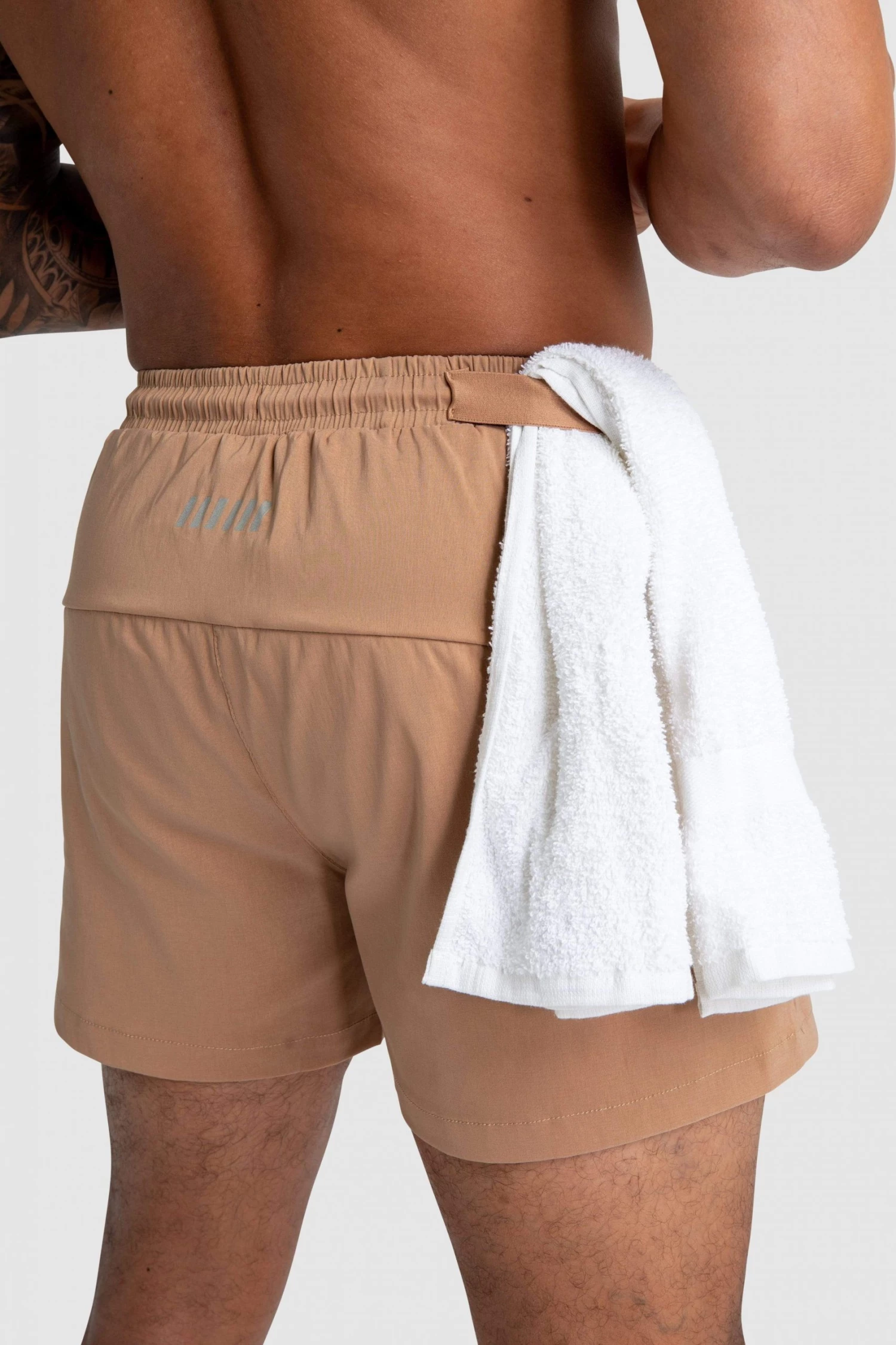 Aivory Mens Genesis Athletic Shorts V2 - Light Brown