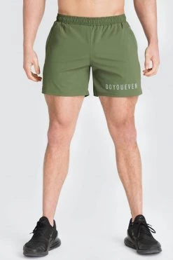 Male Outlet Ghost Athletic Shorts - Army Green