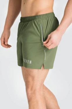 Male Outlet Ghost Athletic Shorts - Army Green