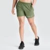 Male Outlet Ghost Athletic Shorts - Army Green