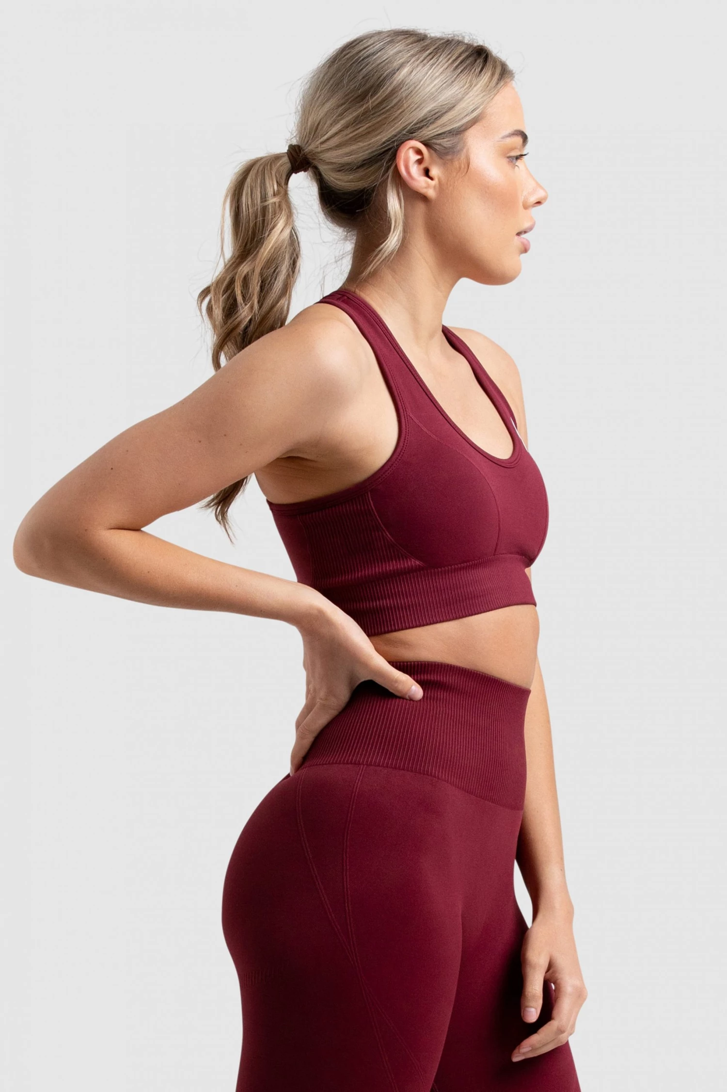 Pony Hyperflex 2 Crop - Sangria Red