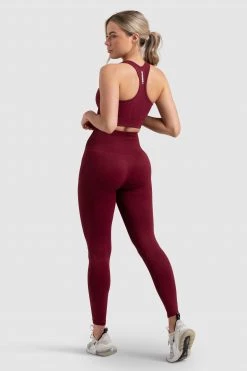 Pony Hyperflex 2 Crop - Sangria Red