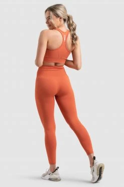 Pony Hyperflex 2 Leggings - Burnt Orange Womens