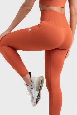 Pony Hyperflex 2 Leggings - Burnt Orange Womens