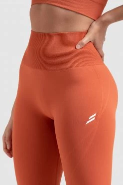 Pony Hyperflex 2 Leggings - Burnt Orange Womens