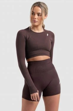 Pony Womens Hyperflex 2 Longsleeve - Coco Brown