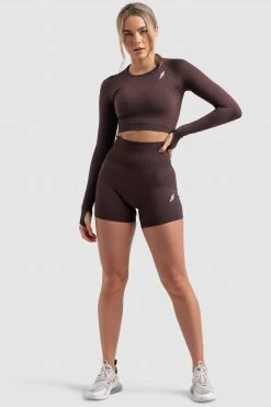 Pony Womens Hyperflex 2 Longsleeve - Coco Brown