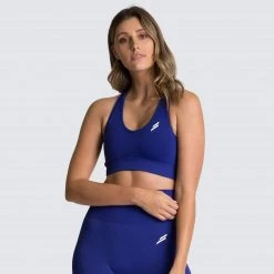 Female Outlet Womens Hyperflex Seamless Crop - Electric Blue