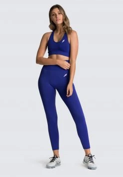 Female Outlet Womens Hyperflex Seamless Crop - Electric Blue